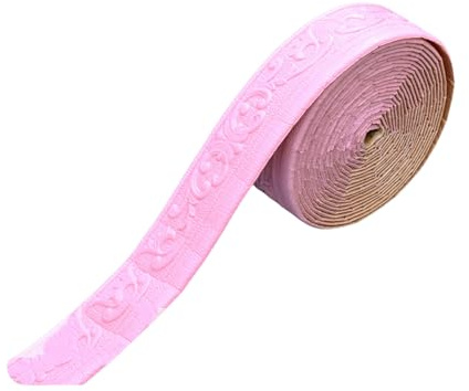 Obotsnoi Adhesive Wall and Ceiling Molding Trim Floral Foam Baseboard Wallpaper Border Strips for Homes Decoration Project Gold Wall Molding