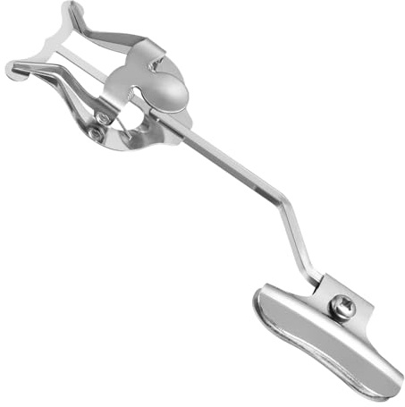 NULYLU Klemmhalter aus Metall für Trompete und Posaune Notenhalter zum Klemmen für Lyra Praktische Marschgabel Silber Kompakt und Leicht für Marschkapellen Musiker