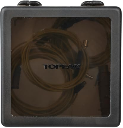 Topeak Internes Kabelführungs-Set 5-TLG, Aluminium/Stahl/Composite, Schwarz/Gelb, 5 Verschiedene Kabel, kompakt 12,6x12x3,9 cm, 15400213