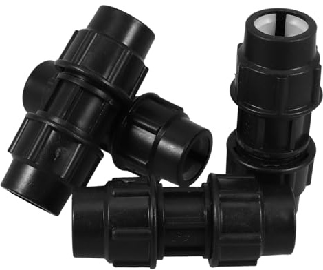 Luxshiny 4 pièces Raccord Rapide pour Tuyau Arrosage PE Connecteur Irrigation Plastique de Adaptateur Étanche pour Jardin et Réparation de Tuyaux
