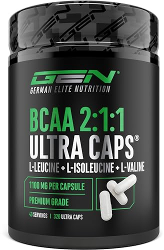 GEN GERMAN ELITE NUTRITION BCAA 2:1:1 ULTRA CAPS® - 320 Gélules