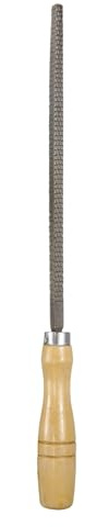 sourcing map Râpe à bois carrée multifonction en acier de 20,3 cm avec poignée en bois pour le travail du bois, l'affûtage du bois et du métal
