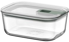 Mepal - Glasbehälter mit deckel EasyClip - Schüssel mit Deckel und Schiebeverschluss - Meal prep boxen - Geeignet für Mikrowelle, Dampfgarer und Ofen - Luftdicht - 700 ml - Nordic sage