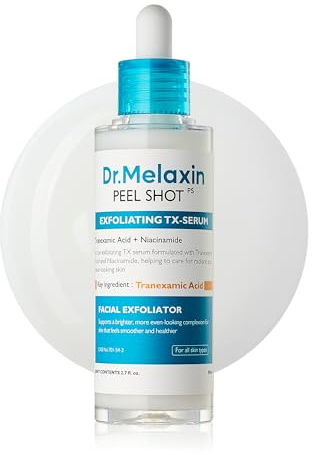 Dr.Melaxin Peel Shot Exfoliating Tx Serum 80Ml 99% Pure Tranexamic Acid & Niacinamide Aha Pha Brightening 2.71 Fl Oz (Pack Of 1) Black