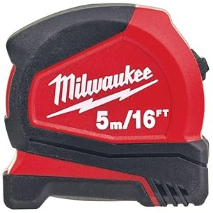Milwaukee, 4932459595, Pro, Kompaktes Maßband, C5-16/25, Rot, 5 m