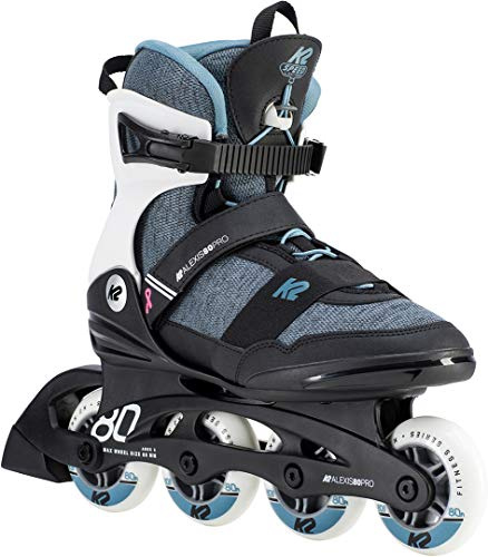 K2 Skates Damen Inline Skates ALEXIS 80 PRO, black - grey - blue, 30D0772.1.1.095