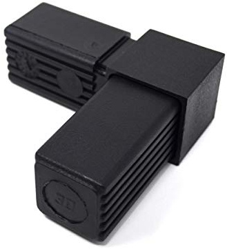 Design61 5x Steckverbinder (rechter Winkel) 90° für Vierkantrohre Rohrverbinder 30 x 30 x 2 mm