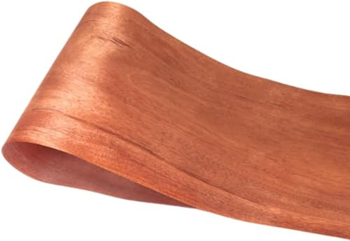 Aibote Feuilles de Restauration de Placage de Bois d'acajou Naturel (taille globale: 8 x100) pour les Armoires de Vitrine de Haut-parleurs, étagères de Table, Meubles de Cuisine