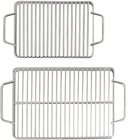 Ding&ng Dampfständer, Edelstahl-Grill-Netz, gegrilltes Fischgrill-Netz, Multifunktionsbrottrockner Kühlrahmen-Groß 12 * 6,9 * 0,5 Zoll