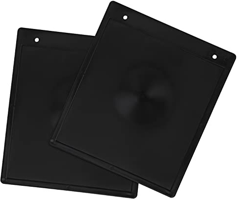 2X Schmutzfänger Anhänger & Wohnwagen – Spritzschutz Kotflügel Schutzblech 240x210 mm – Universal PVC Schwarz – für PKW Anhänger, Caravan, Wohnmobil