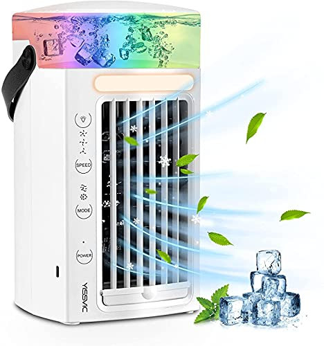 Nebulizzatore Da Esterno, Ultra Silenzioso Condizionatore Portatile Auto, Dispositivo Di Raffreddamento Personale Piccola Aria Condizionata, per Qualsiasi Stanza, Ufficio, Viaggio, Campeggio