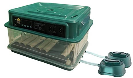 Fenteer Ei-Inkubator Automatische Temperaturregelung Haushalt mit Licht Bruteier Einstellbare Eierablage Hatcher-Maschine, 12 Eier