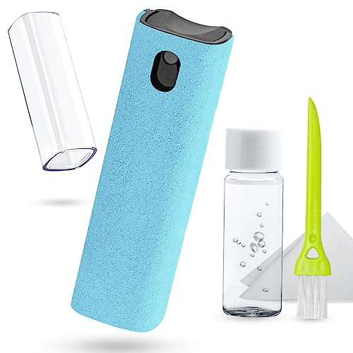 Screen Cleaner Touchscreen Mist Spray, walrfid Cleaning Kit for Electronic Smart Phone TV, Laptop, Tablet, PC, Computer Monitor LCD Flat Screens, Eyeglasses (Sky Blue)