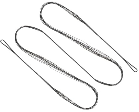 PATIKIL Corde d'arc Recurve, Corde d'arc de Remplacement 14 Brins pour Arc Long pour Équipement d'Archerie Universel, Noir AMO 64 (Réel 60)
