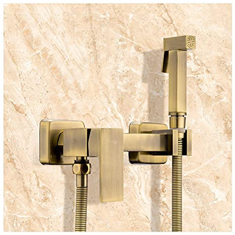 NSTVVEE Bidets Badezimmerarmaturen Heiß- und Kaltwassermischer Duschkopf Waschen Auto Haustier Wandmontage Bidet Sprayer Set