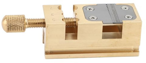 Mini Pince étau de Banc avec Tiges Filetées, Matériau en Cuivre Pur pour la Réparation de Montres et de Bijoux, Mini Pince Plate pour un Travail Sûr
