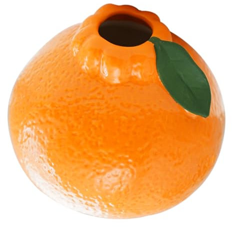 KAILIKETIY Kleine Orange Vase Für Hydroponische Pflanzen Und Frische Blumen Dekorative Keramik -knospen -vase Für Wohnzimmer Minimalist Für Wohnkultur Tischplattenausstellung