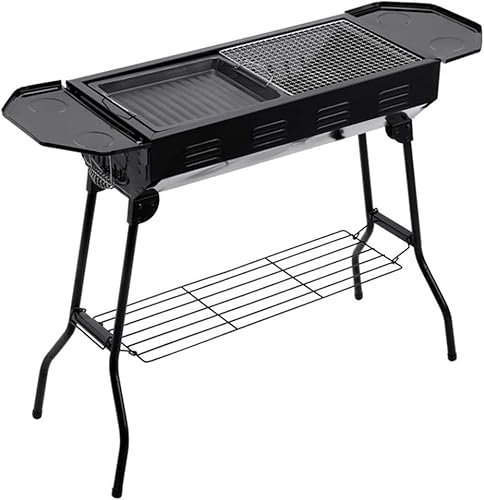 Barbecue Portatile Pieghevole per Esterni, Grande Barbecue da Picnic, Barbecue a carbonella in Acciaio Inossidabile, Utensili per Barbecue Domestici