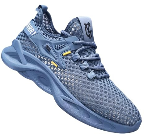 ENEN Barefoot Shoes Séchage Rapide, Maillage Simple Chaussures Aquatiques Homme, Chaussette Piscine Léger Femme, Chaussures Pieds Nus Respirant pour Plage Sport Gym Randonnée Escalade (Bleu,39)