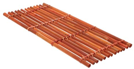 Mantel Individual de Bambú Tejido a Mano, 1 Pieza, Marrón