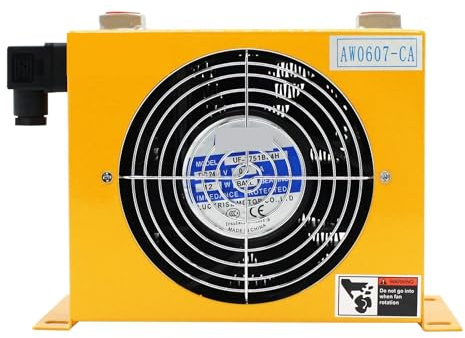 Ventola di raffreddamento del radiatore di riduzione dell'olio idraulico, ventola dell'olio, radiatore di raffreddamento dell'aria, foglio AW0607T-CA 20L/min, macchina utensile CNC Ampia area di dissi