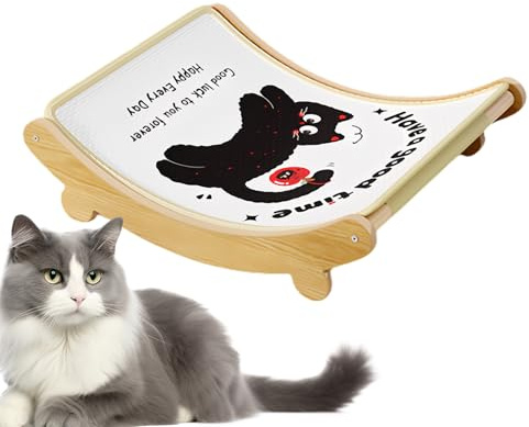 Kustimantu Rascador para gatos | Alfombra de garras de tela para gatos | Juguete interactivo antirayaduras para sofá y suelo de casa