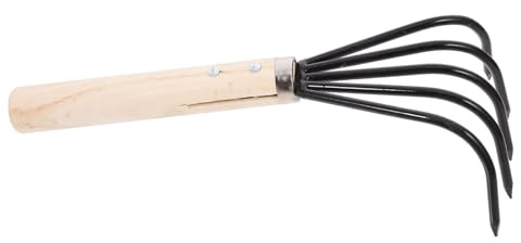 JOINPAYA Rastrillo De Jardinería Reutilizable para Playa Pequeño Mango Herramienta De Rastrillo De Garra para Excavar Almejas y Conchas Exteriores