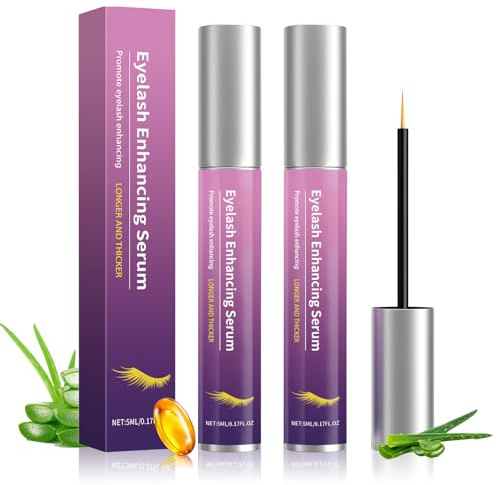 2er-Pack Wimpernserum,Natürliches Lash Serum,Pflegende Und Feuchtigkeitsspendende Formel,Schwungvoll Und Natürlich Verlängernd Wimpern Serum,Kann Wimpern Länger,Dicker Und Kräftiger Machen