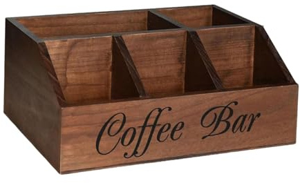 KiBcsLic Organizzatore per Stazione Del Caffè in Legno, Porta Capsule di Caffè