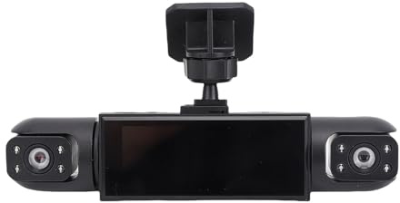 Topiky Dash CAM,Cámara De Tablero De Instrumentos De Automóvil De 4 Canales,Grabadora De Conducción 1080P,Gran Angular De 170°,con Cámara De Visión Trasera,Visión Nocturna HD para