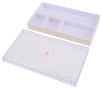 Yanmis Aufbewahrungsbox für Uhrenteile, 4 Fächer, Organizer-Koffer für Uhrmacher-Reparaturwerkzeuge, Langlebiges Kunststoff-Design