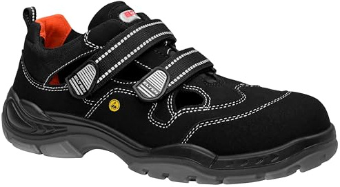 ELTEN Sicherheitsschuhe SCOTT ESD S1, Herren, Textil, Kunststoffkappe (leichter als Stahlkappe), leicht, sportlich, Schwarz, Größe: 48