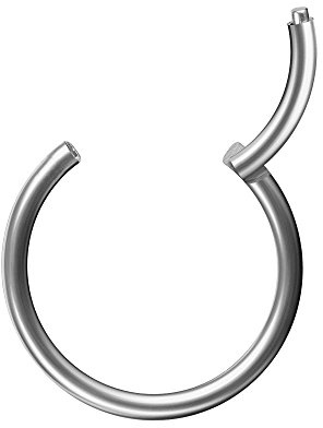 Piersando Universal Piercing Segmentring Septum für Tragus Helix Ohr Nase Lippe Brust Intim Scharnier Clicker Ring