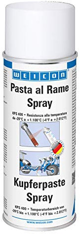 WEICON Pasta al Rame Spray 400 ml, Protettivo, agente distaccante e lubrificante per alte temperature