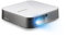 Viewsonic M2E Portabler LED Beamer (Full-HD, 1.000 Lumen, Rec. 709, HDMI, USB, USB-C, WLAN Konnektivität, Bluetooth, SD-Kartenleser, 2X 3 Watt Lautsprecher) Weiß-Silber