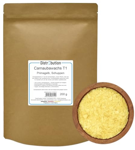 Carnaubawachs T1 Primagelb 200g Carnauba für Polituren Kosmetik Hartwachs