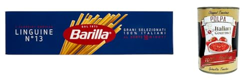 Lot de 10 pâtes Barilla Linguine n° 13 - 500 g + polpa gourmet italien 400 g