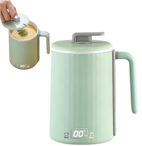 DLBJZQXC Smart Touch Coffee Warmer, Health Mug with Precise Temperature Control, Self-heating Cup, Suitable for Work Office (Color : Green, Size : 4.92 * 3.54 * 6.49inch)