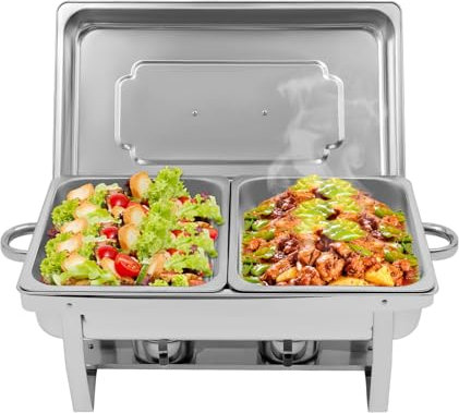 SUBKUDY Set di 2 contenitori per alimenti caldi, per ristorazione, buffet e buffet per feste