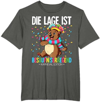 Karneval Fasching Köln Gruppenkostüm 2025 T-Shirt, Unisex, Schwarz, S, Karneval-T-Shirt, Fasching-Enthusiasten, Kölner, Partygänger