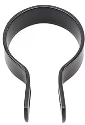 Black Coated Chain Link Brace Band, Durable Steel Chain Link Fence Hardware, Rust-Resistant, Easy Install, Includes Required Bolt (20, 1-5/8)