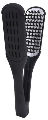 Hair Comb, Hair Straightener Brush, Strands Straightening Comb, with Double-Sided Design, Ergonomic Grip Handle, 23.7x4.7cm, for Traveling, School, Outdoor, Home