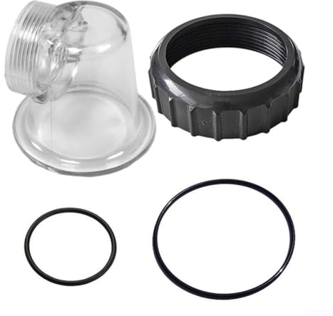 Hasaller Bomba de piscina prefiltro conjuntos de cubierta de piscinas bomba de repuesto transparente bombas de piscina tapa de prefiltro con junta tórica para SPS25 SPS50 SPS75 SPS100