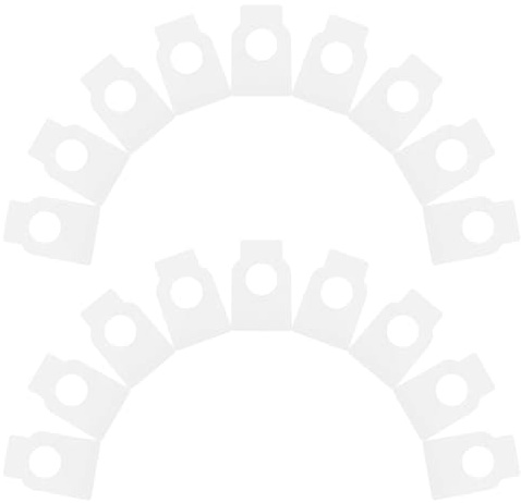 Étiquette Bouteille de Vin en PVC Blanc, Réutilisable et Effaçable, 100 | Étiquette Vierge en PVC, Double Face, pour Cave Maison et Bureau, Légère, Lot de 100, Blanc