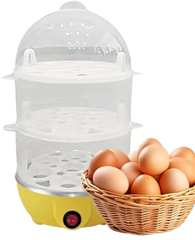 Cocedor De Huevos Duros Vaporera Eléctrica De Huevos De 3 Niveles