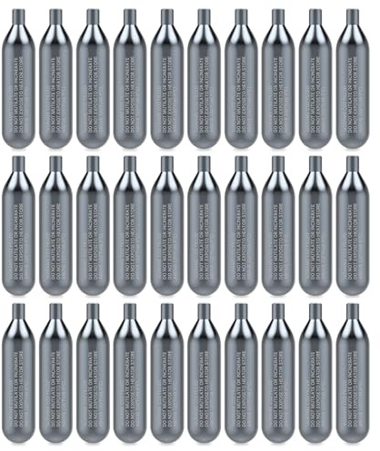 30 Pack 16 Gram Unthreaded CO2 Cartridges for Gallo Drain Gun HVAC Drain Line Cleaner Tool,CO2 Drains Gun Cartridges