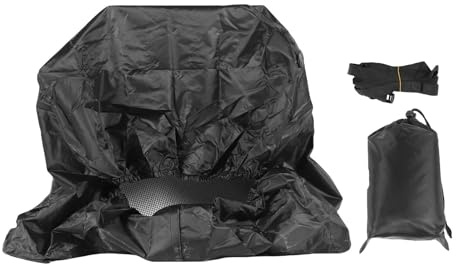 Fockety Pool Heater Cover, Water Proof Outdoor Heavy Duty Swimming Pool Heat Pump Cover for Outside Units, 420D Oxford Fabric Insulated Pool Equipment Covers for Winter (Black)