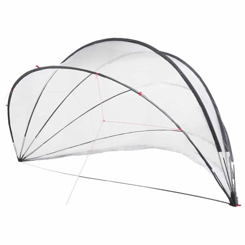 vidaXL Dôme de Piscine Transparent 546 x 516 x 250 cm PVC, Jardin et terrasse, dôme Moderne extérieur, auvent Anti-UV, Couverture de Piscine Pliable, Protection pour l'été