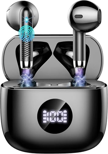 Cuffie Bluetooth Auricolari Bluetooth 5.4, Cuffie Wireless con 4 ENC Cancellazione Rumore Mic, Cuffie in Ear 40 Ore di Riproduzione, Cuffie Senza Filo HiFi Stereo IP7 Impermeabili per iOS & Android