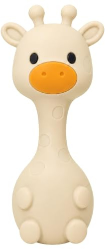 farout Giraffe Beißring BPA frei - Rassel & Greifling - Babyspielzeug ab 3 Monate - Kauspielzeug für Baby - Sicheres Babyspielzeug für Jungen und Mädchen
